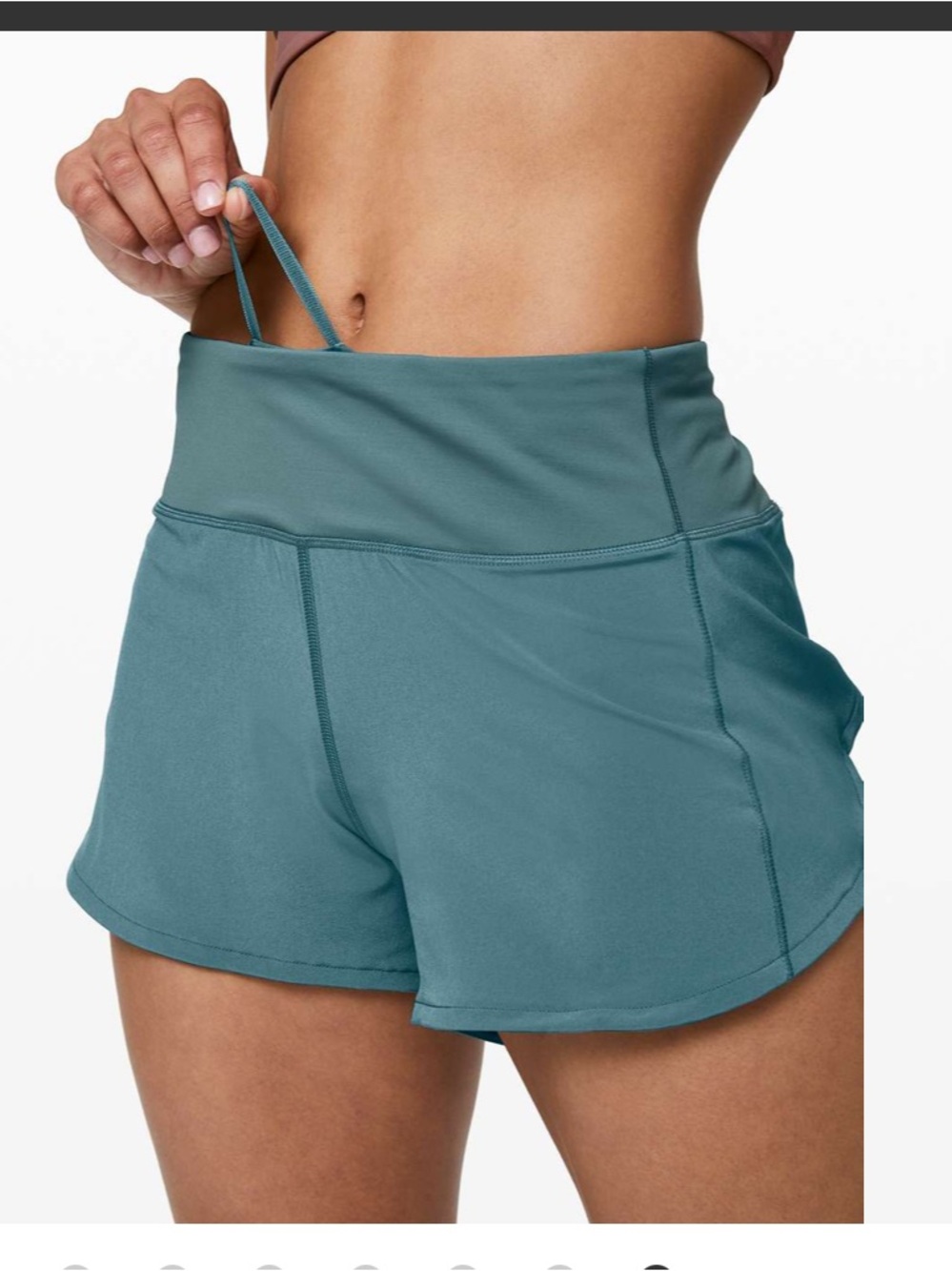 lululemon athletica Speed Up Short 2.5”— Aquatic Green - Picture 6 of 12